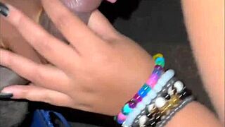 Tryout 5 Deepthroat and Kissing in Homemade Clip