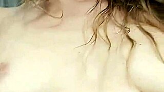 Shaved brunette milf rides cock hard