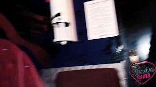 Lola, the sweet French brunette milf, handles two massive cocks with her tight body