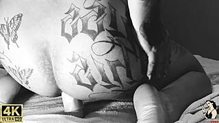 Trailer of famous singer trying mega toy in lingerie