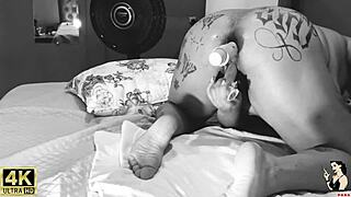 Trailer of famous singer trying mega toy in lingerie