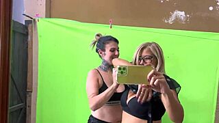 Caught Professor Masturbating In Bathroom, Licked Her Pussy, She Sucked My Friend And Got Wet 😈