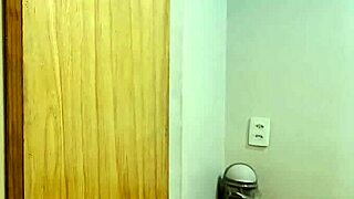 Accept a free hot personal trainer lesson showing the neighbor how to squat