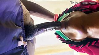 Sexy Ebony Battles Step Brother In Hardcore Fuck