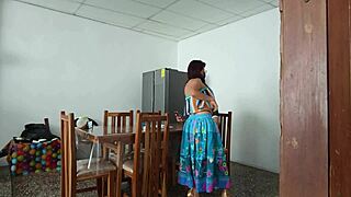 Sinful maid teases with her pretty open pussy