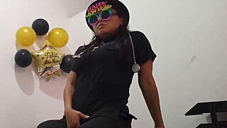 Feeling bored at work, I insert a butt plug to arouse myself as an office slut.