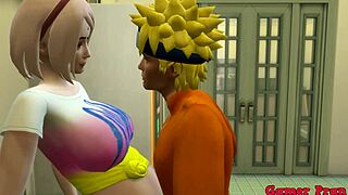 Naruto Seeks Sakura’s Advice in Kitchen, Ends Up Drilling Her Like Hinata!