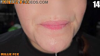 Amateur milf Millie Fox downs 20 cum loads in wild session