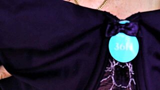 busty granny mariaolds switches lingerie from beige to mint! 😍