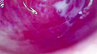 Camera zooms deep into wet pussy for an intense female orgasm! 😱