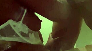 Intense Sucking of Big Black Cock with Choking in Front of Fridge