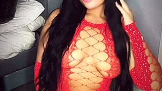 Horny British slut teases with solo webcam play