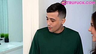 Perverted mother-in-law catches me masturbating