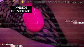 Halloween Kriss Hotwife Goes Wild with Huge Toy Orgasm