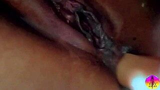 Brunette solo uses big tits toys for aggressive anal masturbation in homemade creampie session