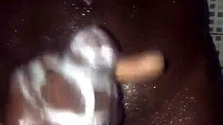 Quick round with my monster cock before hitting the shower today