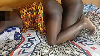 Gostosa bends over for hard Brazilian pounding in homemade interracial scene.