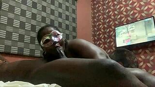 Blow Job Giving Girlfriend Satisfies with Skill