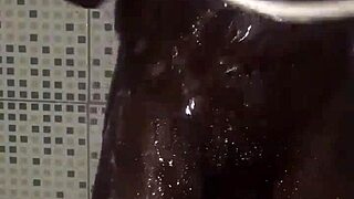 Quick round with my monster cock before hitting the shower today