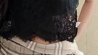 College Girl Caught Masturbating in Shower with Wet Pussy Teen 18+