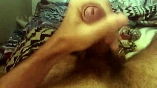 brazilian skinny guy masturbates his big cock!