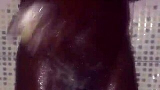 Quick round with my monster cock before hitting the shower today