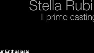 First time stella rubino masturbates and squirts on monster cock