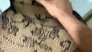 Big ass mature woman in lingerie craving cum inside.