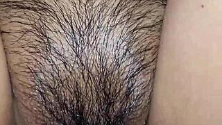 Creamy Latina Pussy Gets Pounded Hard by Amateur Couple. Tight Lips Stretched Over Small Tits.