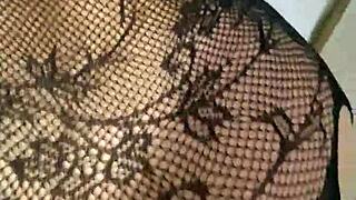 Big ass mature woman in lingerie craving cum inside.