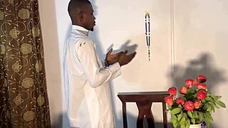 I’m so nervous, like, sex before confession got me all messed up, ya know, with my big tits and ass out there!