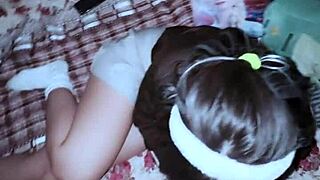 Hey, giving my cute college stepsister her creamy load?