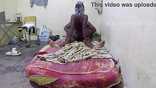 Neighbor Fingers Whore's Ass in Lingerie, Monster Cock Cums Hard