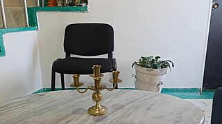 Asian girl blindfolded bangs her sexy classmate in secret affair.