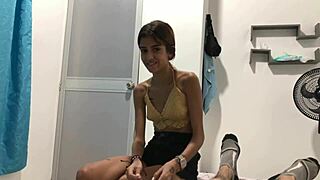 my blonde stepsister with big tits sucked my dick during a massage, and i came a lot