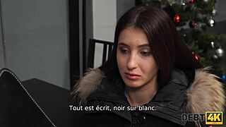 Debt4k Nightclub Director Monica Wet Trades Pussy for Cash in Wild Deal