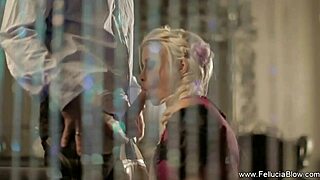 fellucia delivers a perfect blowjob to swallow it all