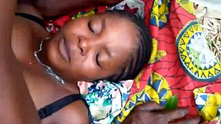 Fucking a primitive old man deep in the forest with raw intensity.