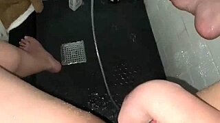 saudi escort girl masturbates tight teen pussy in shower