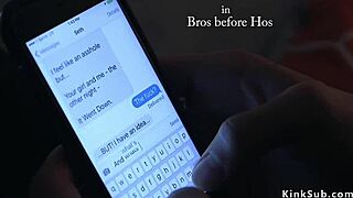 Femdom uses strapon and fingers ass for domination