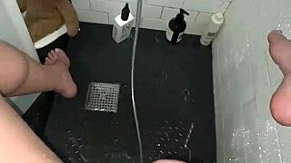 saudi escort girl masturbates tight teen pussy in shower