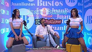 Hot Latin Stepsisters Ride Fuck Machine Wild Together!