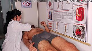 Latina Nurse Gets Wet During Steamy Foreplay Session