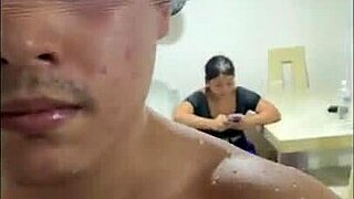 My step-nephew and I are just having fun