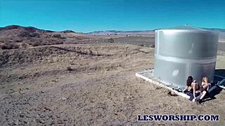 hot teen pussy licking in desert