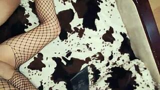 Amateur Wife Stars in Homemade Couple Video with Lingerie and Stockings