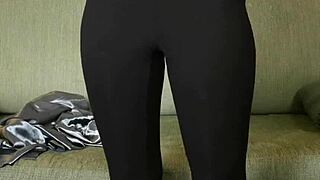 photoshoot with hazel ash in yoga pants