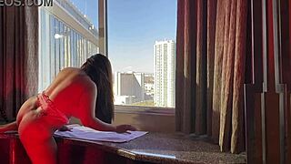 Bbc Hotel Fuck with Asian in Lingerie Riding Cowgirl