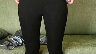 photoshoot with hazel ash in yoga pants