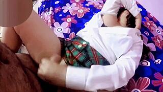 Mexican Schoolgirl Masturbates and Gets Pounded by Director